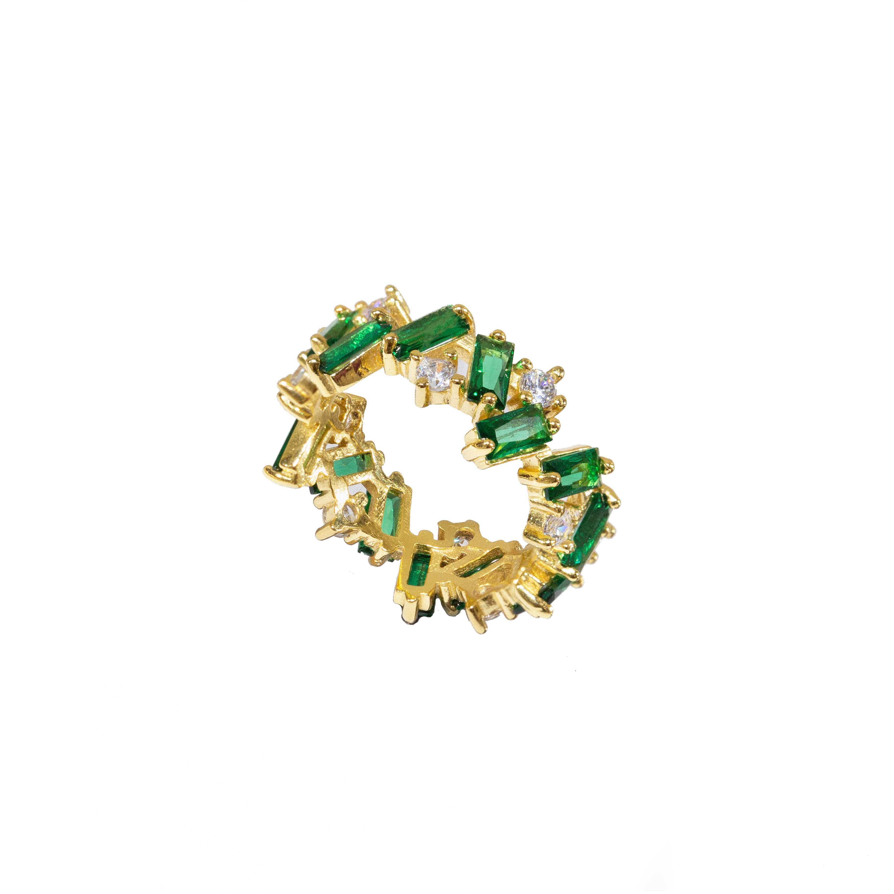 Anillo Tanit verde