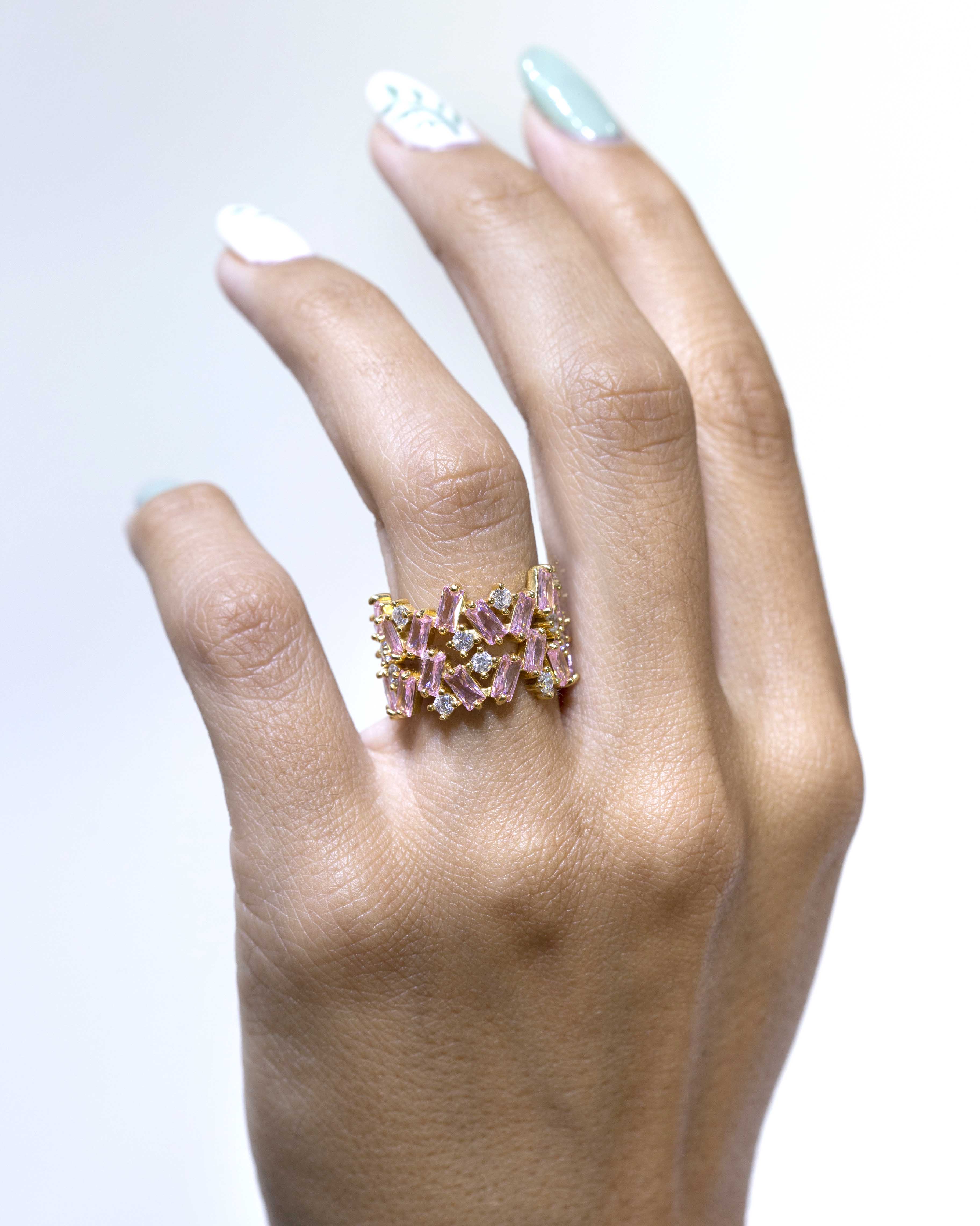 Anillo Tanit rosa