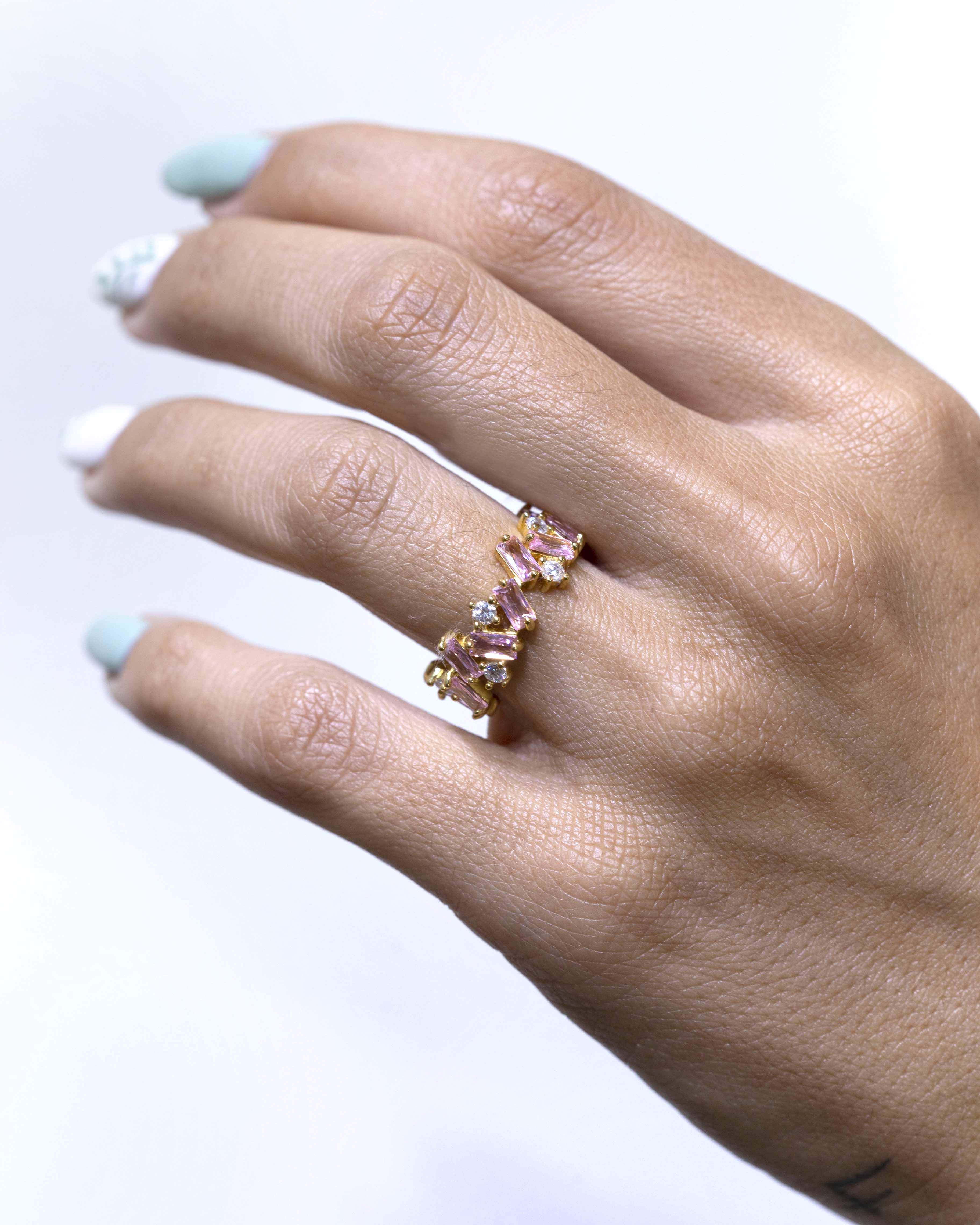Anillo Tanit rosa