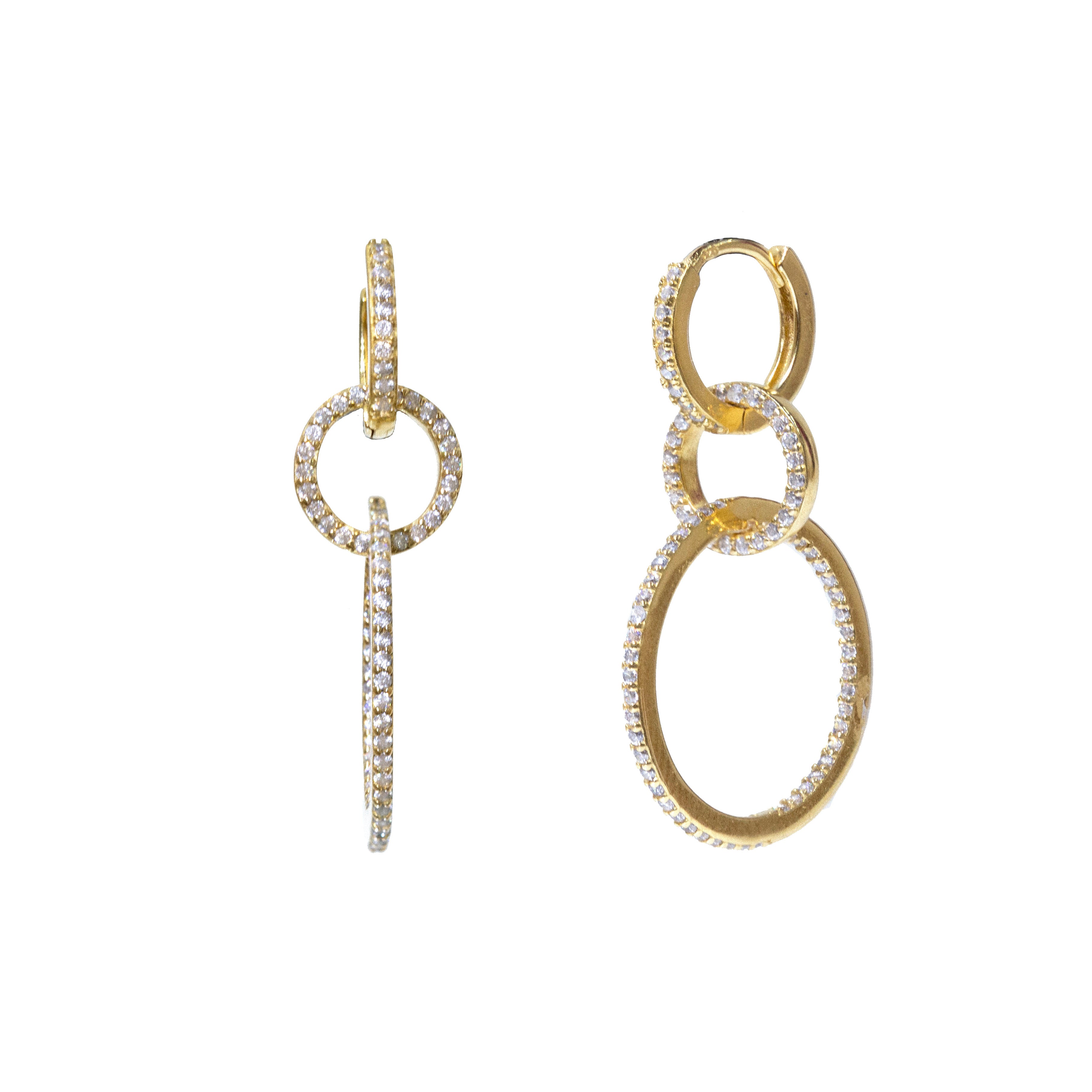 Pendientes Gran Eclipse blanco