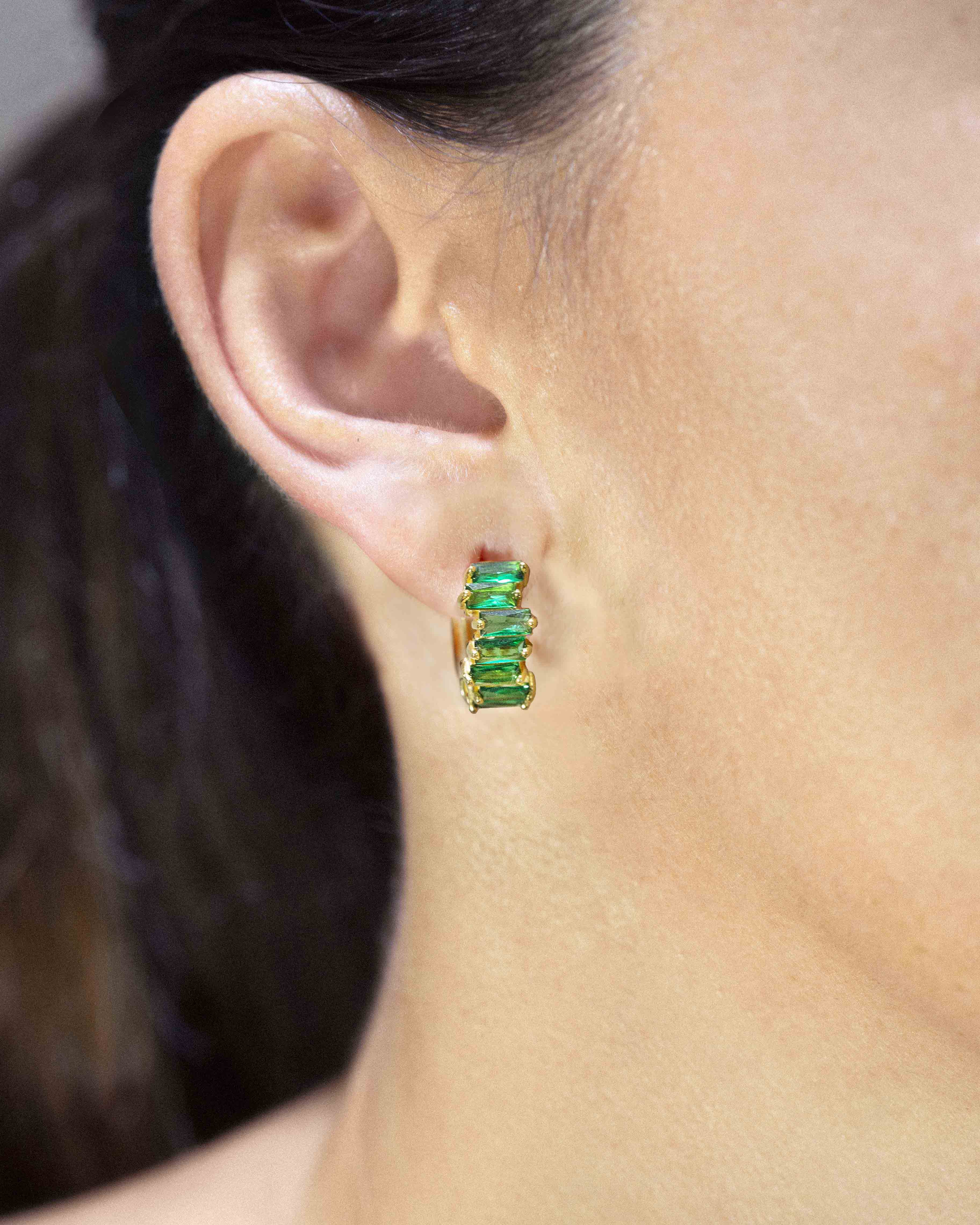 Pendientes Ses Roques verde