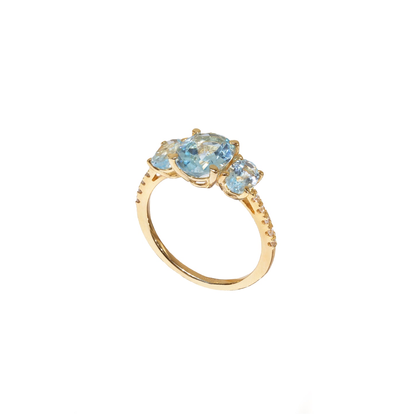 Anillo Ses Salines blue topaz