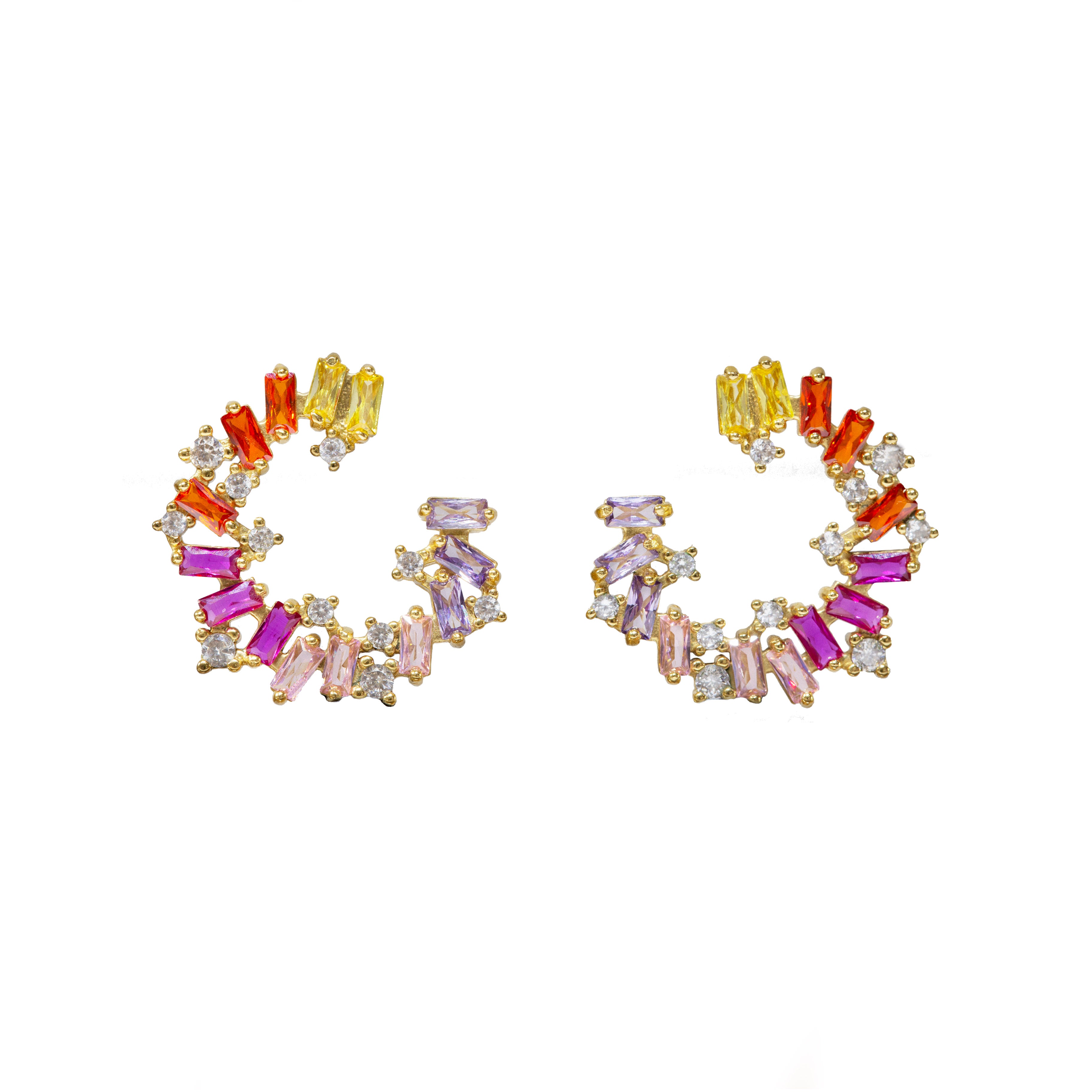 Pendientes Tanit multicolor