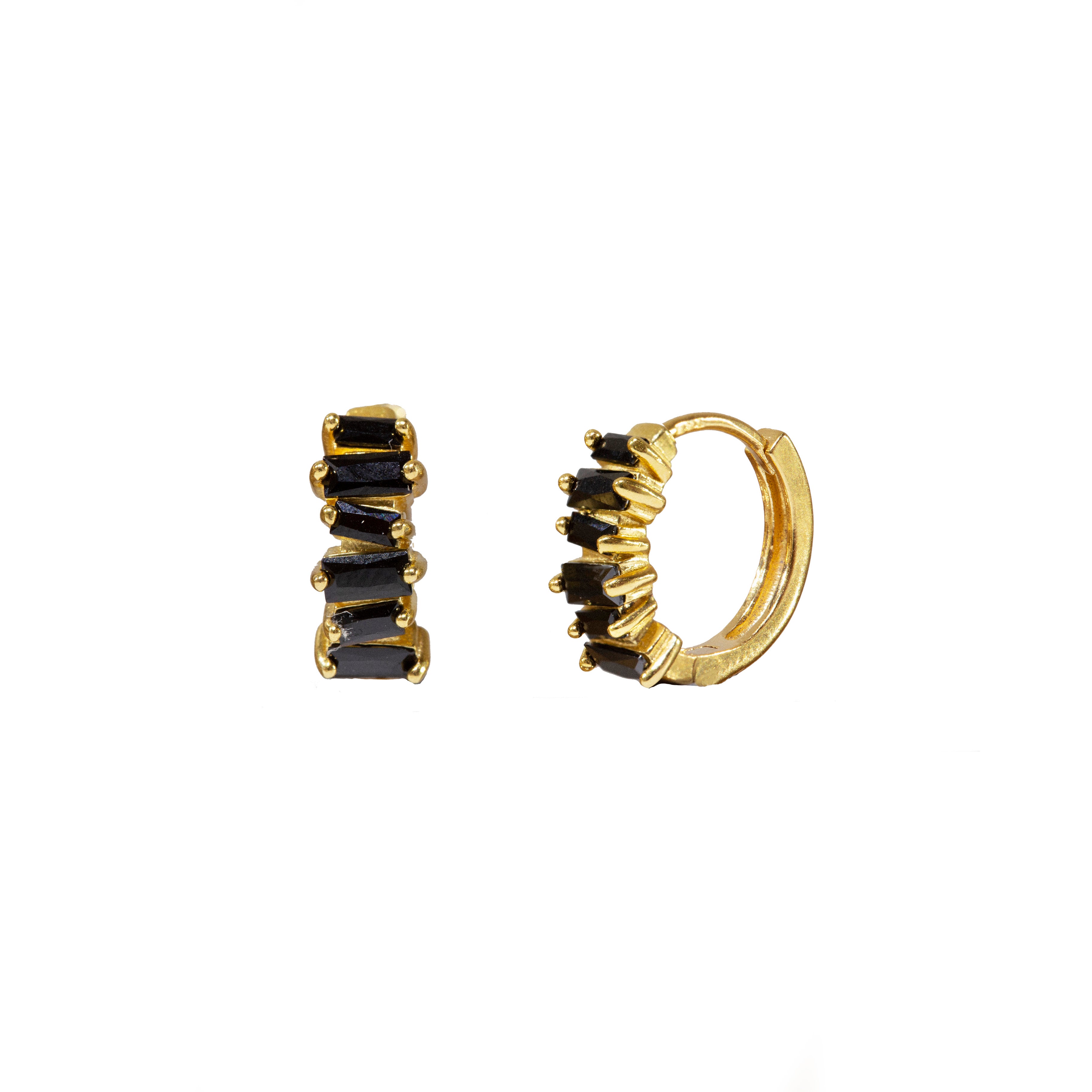 Pendientes Atlantis tiny negro