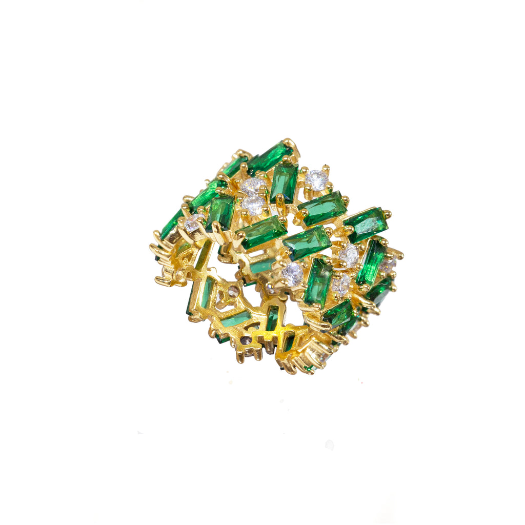 Anillo Tanit verde