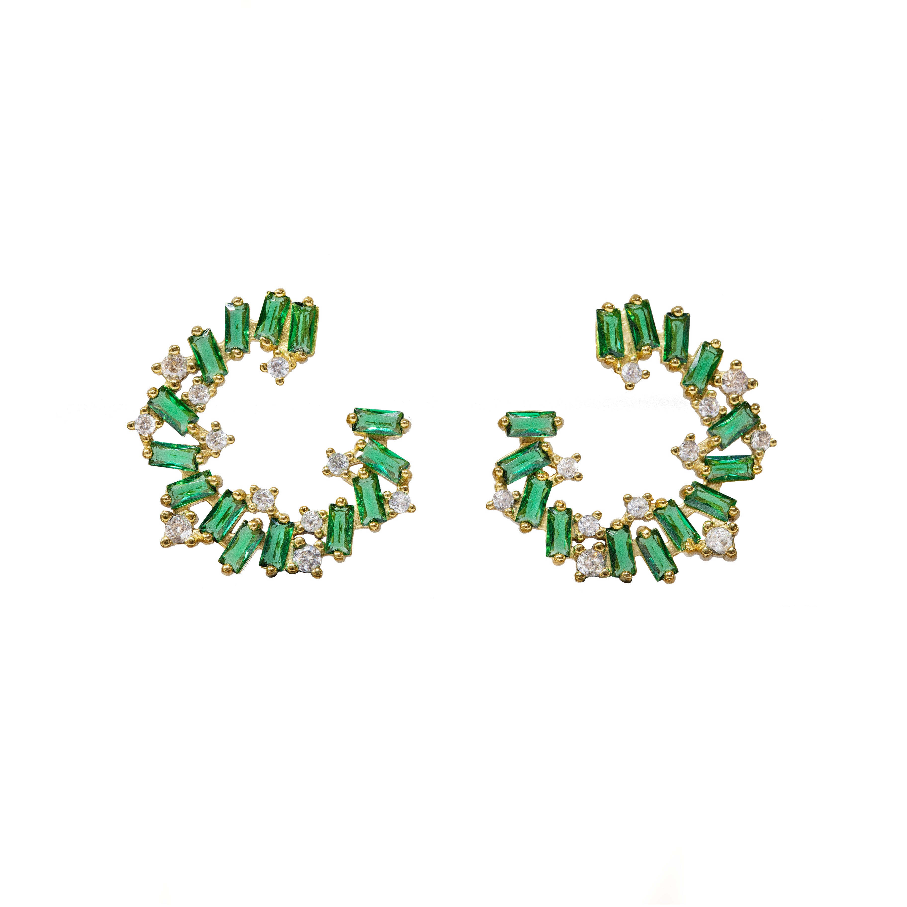Pendientes Tanit verde
