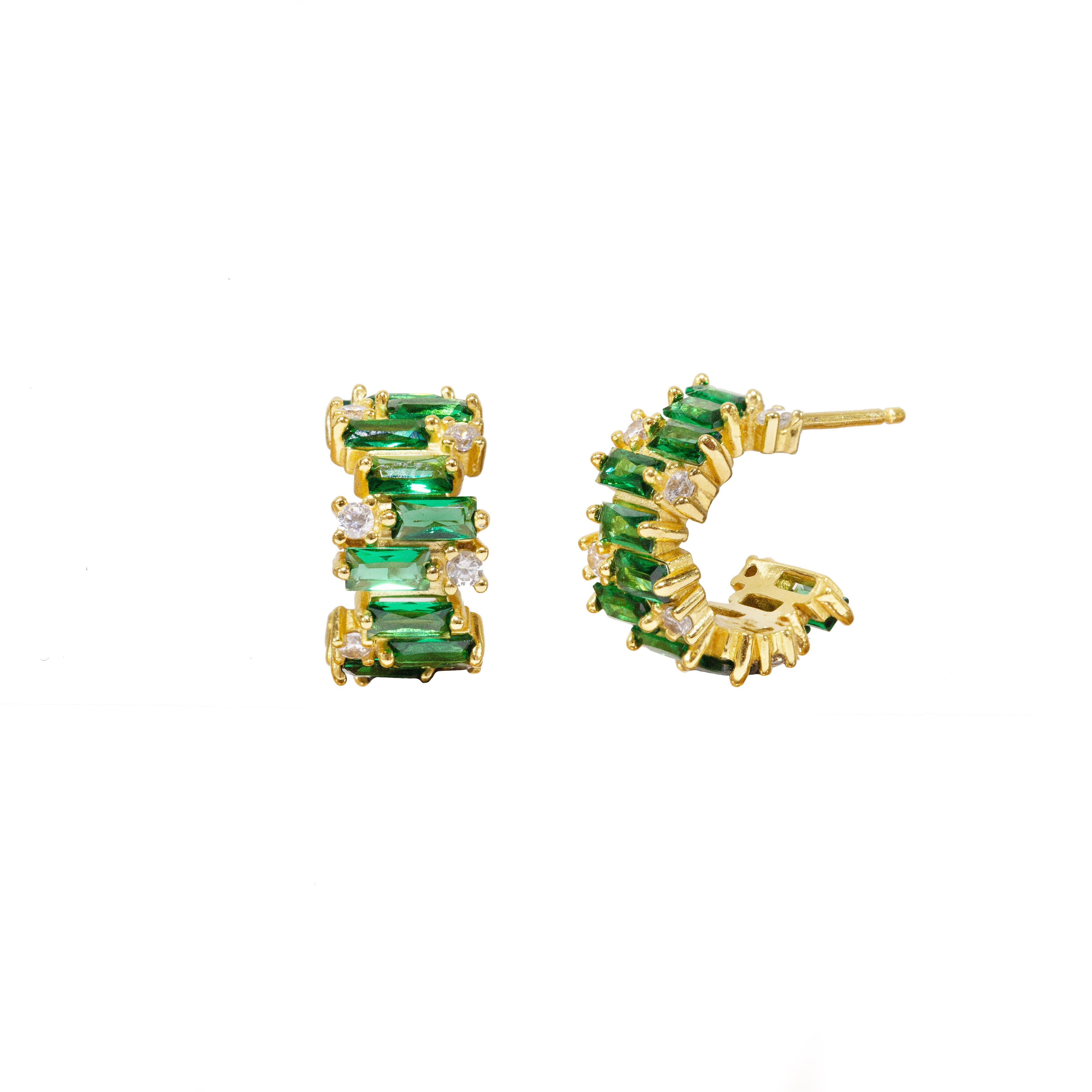 Pendientes Aura verde