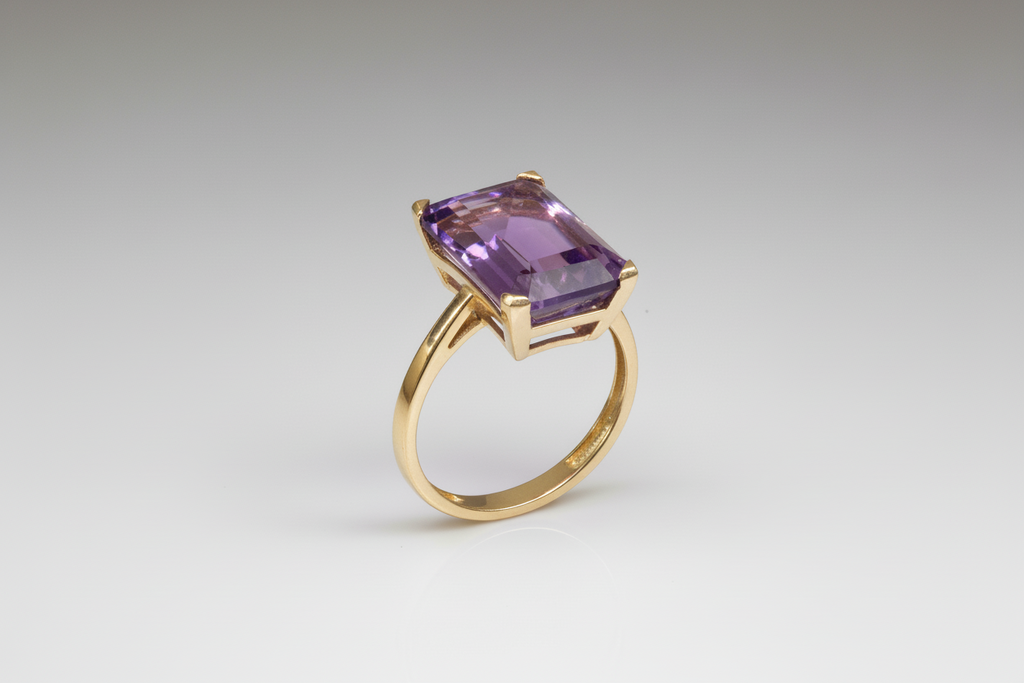 Anillo Punta Galera amatista