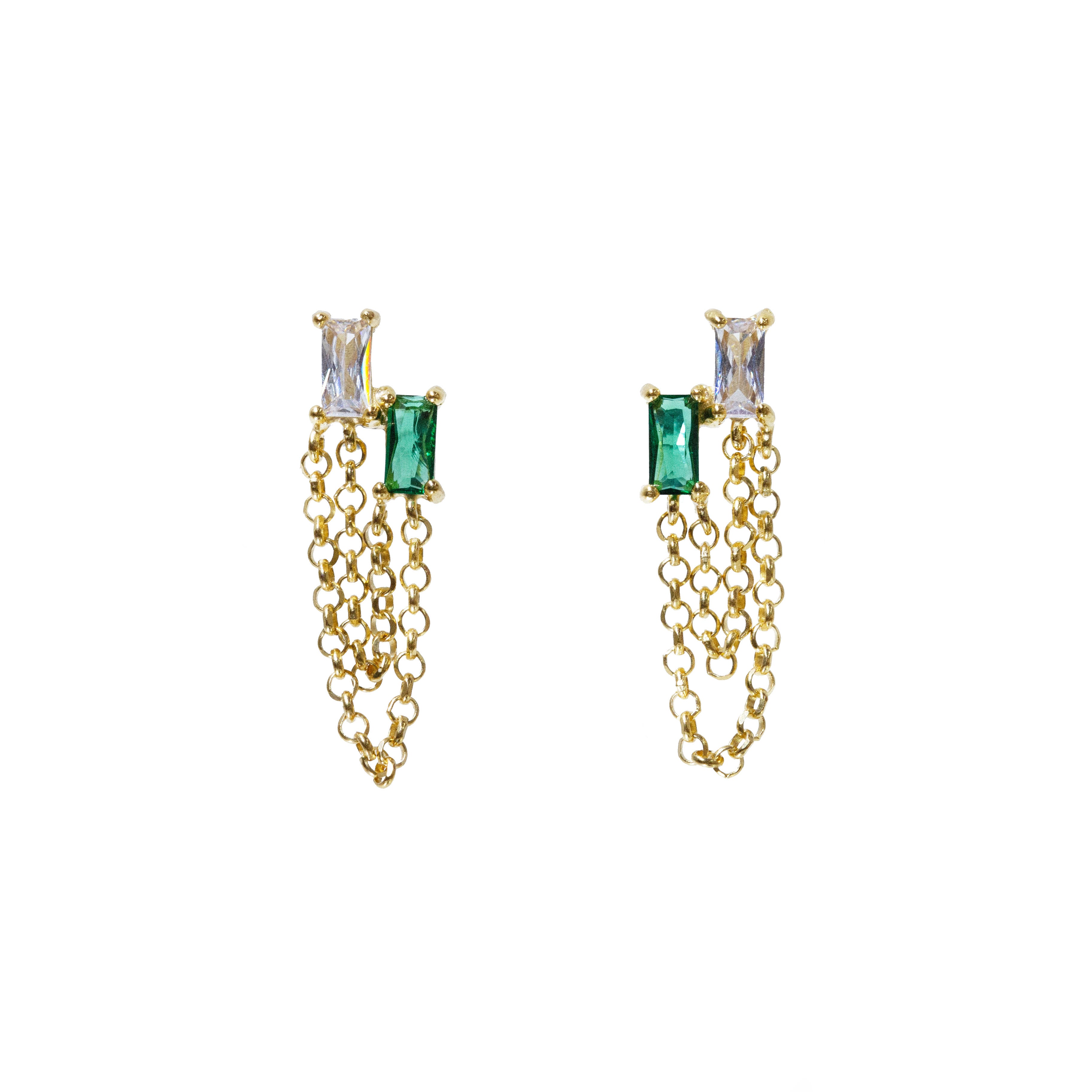 Pendientes Saladeta verde