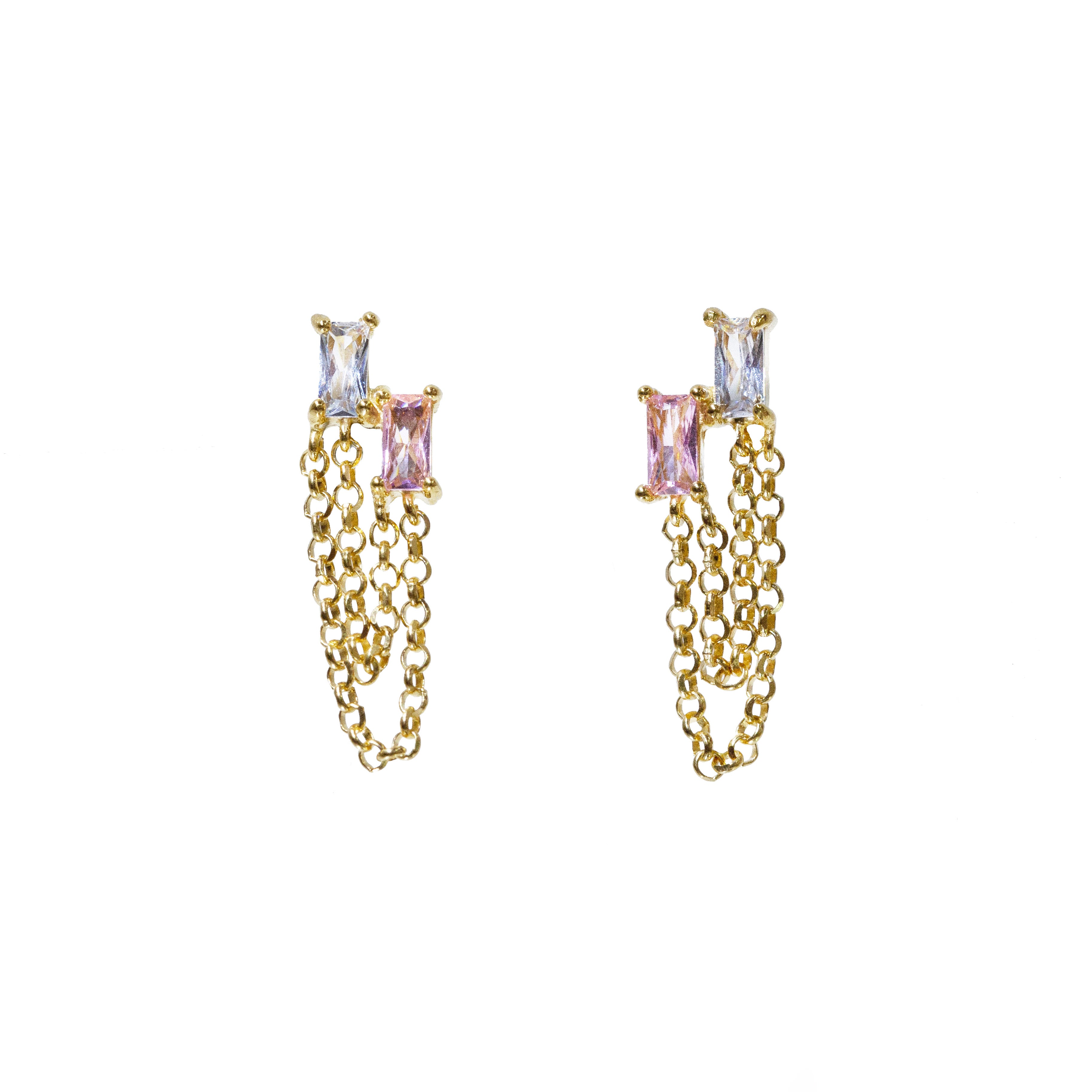 Pendientes Saladeta rosa