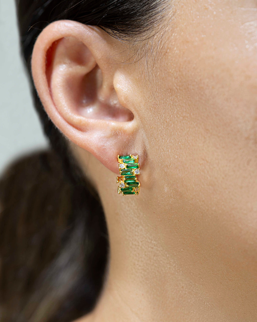 Pendientes Aura verde
