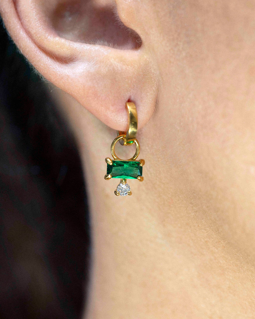 Pendientes Bes verde
