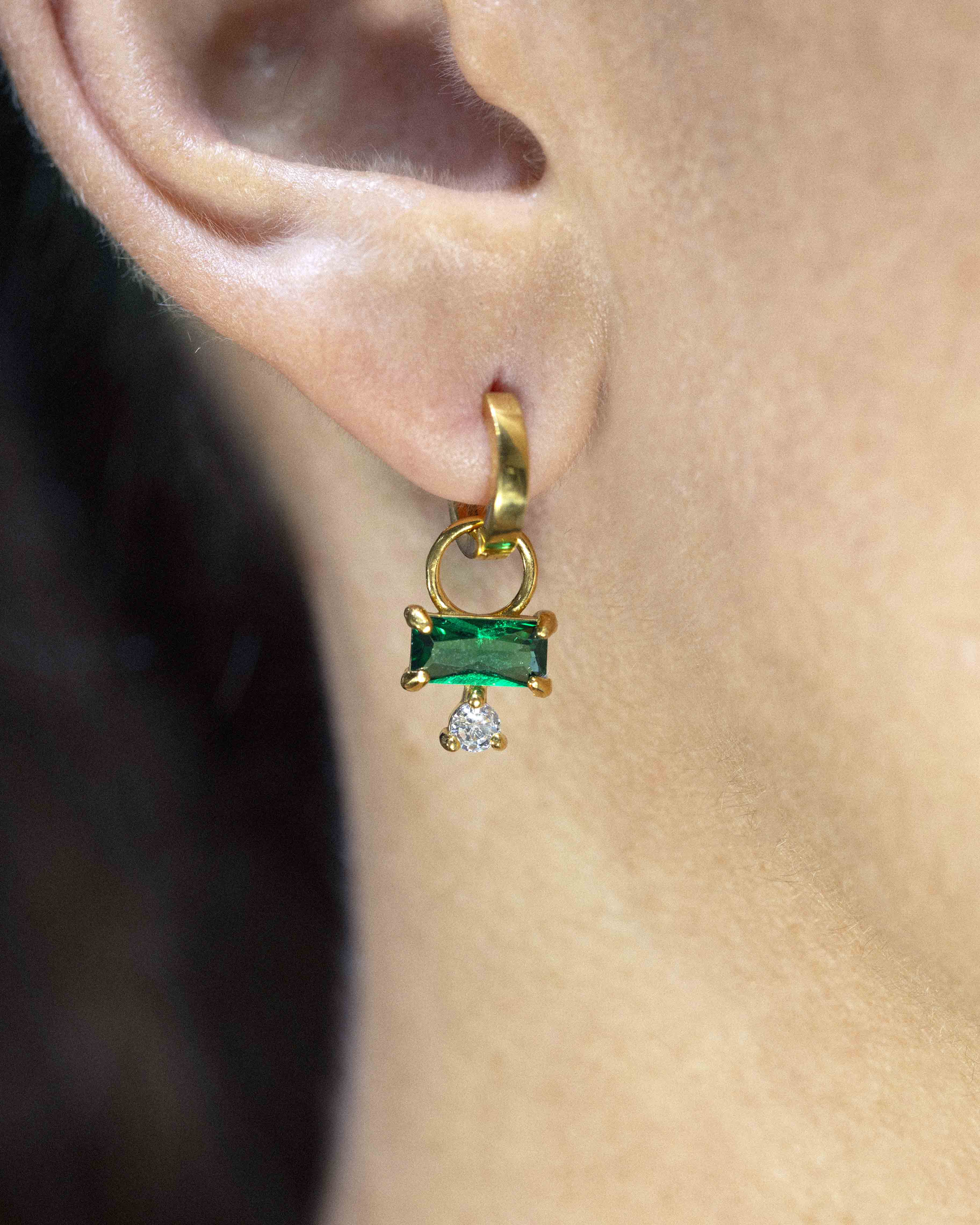 Pendientes Bes verde