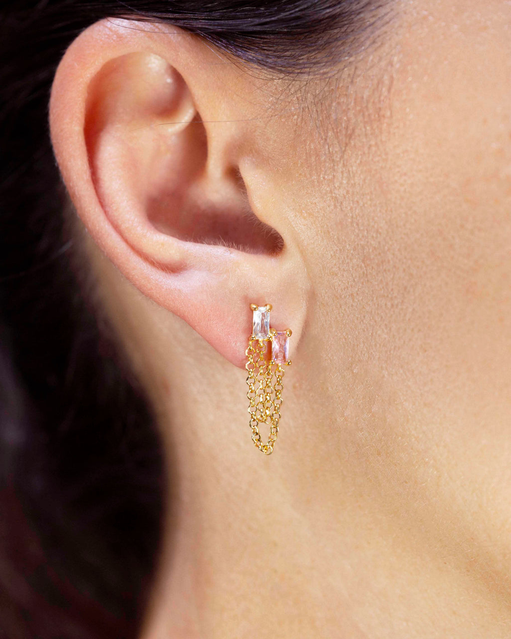 Pendientes Saladeta rosa