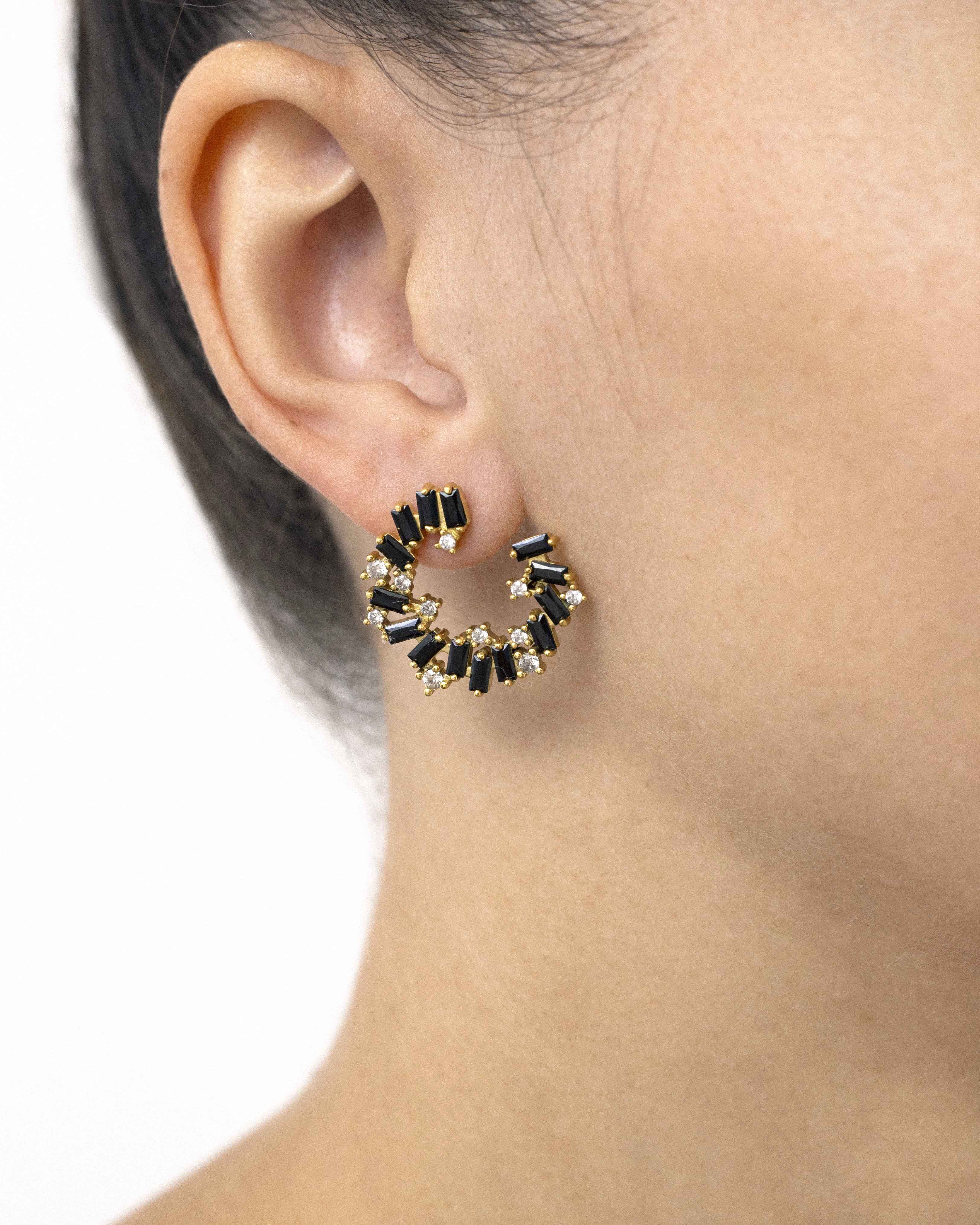 Pendientes Tanit Negro