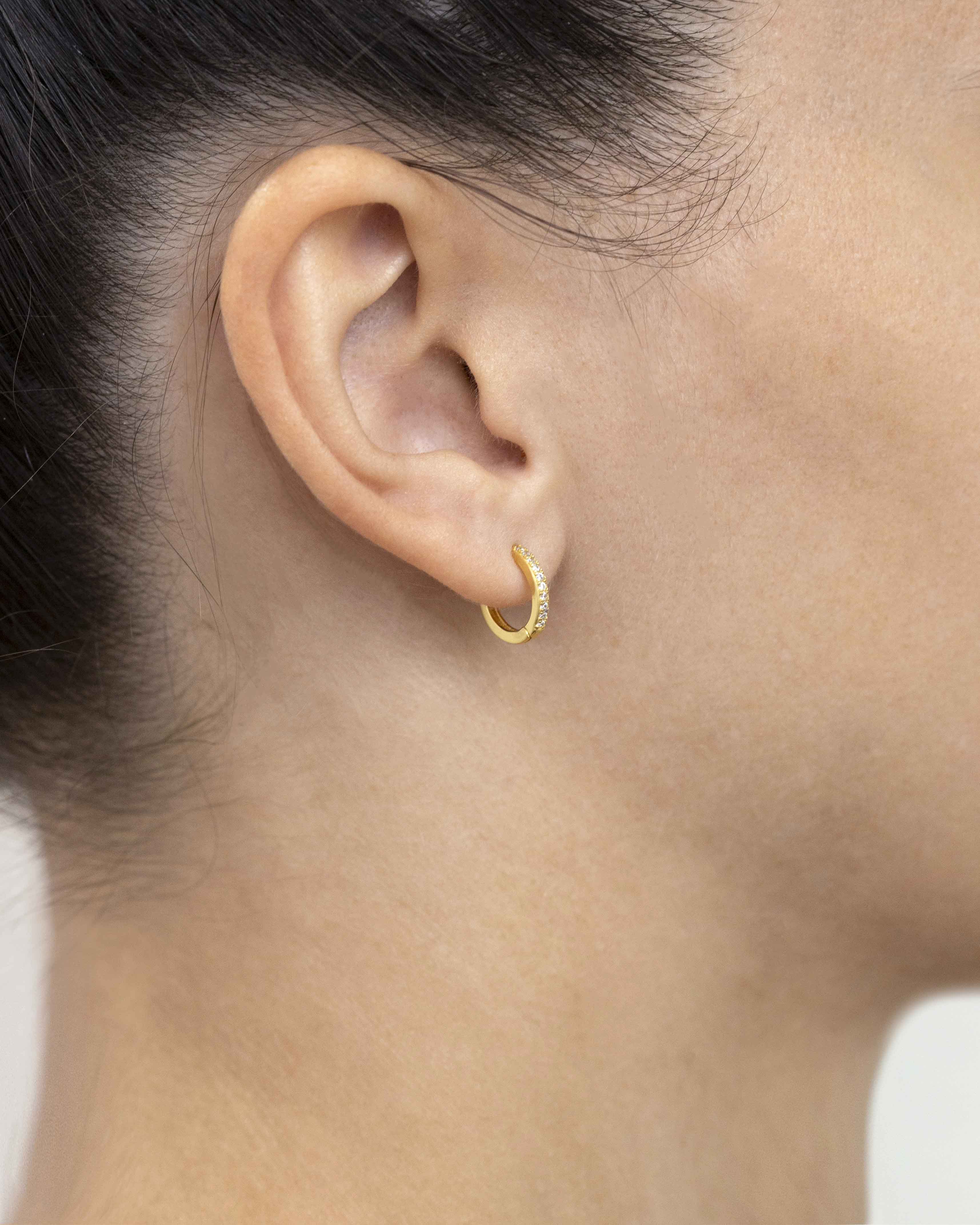 Pendientes Gran Eclipse blanco