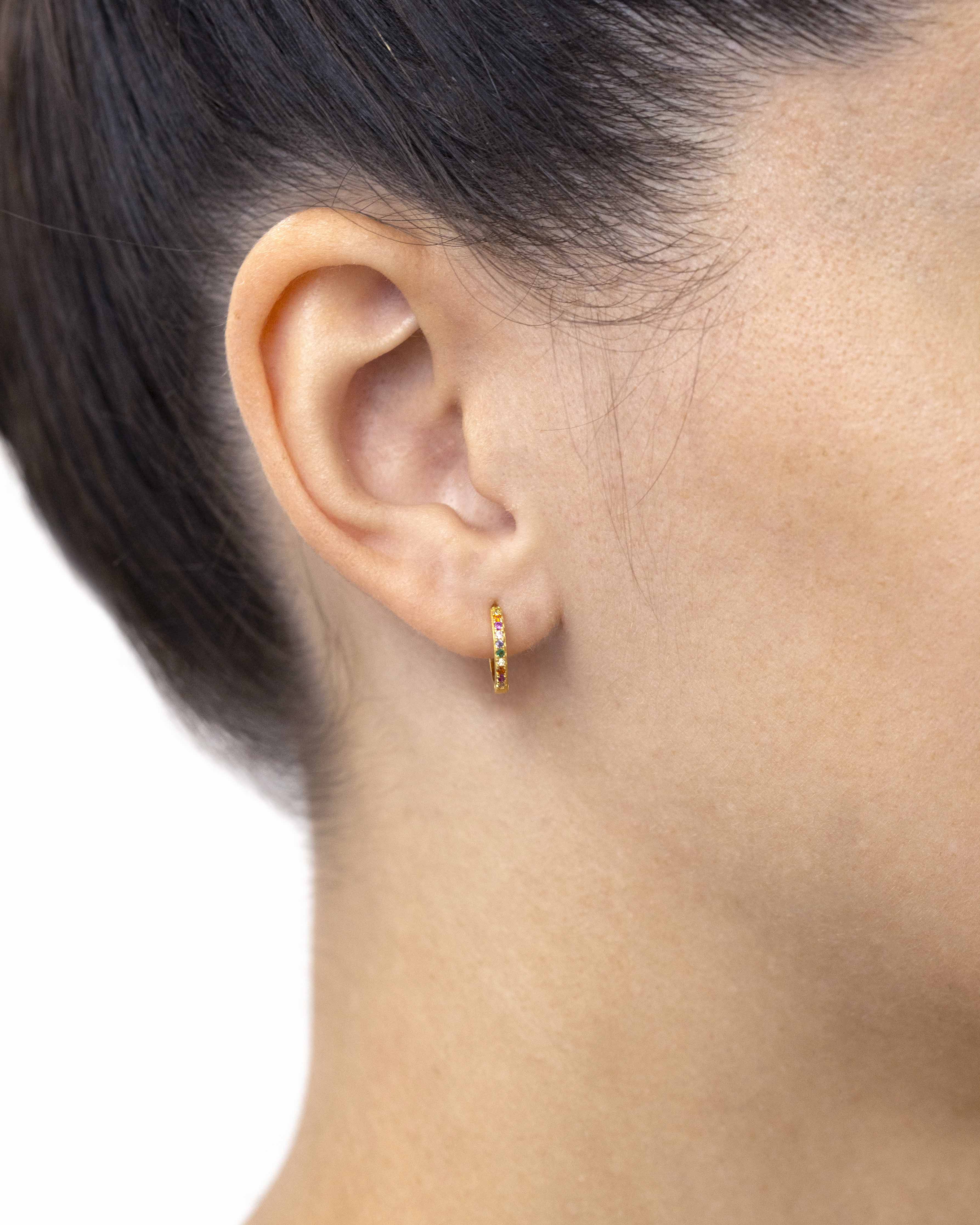 Pendientes Gran Eclipse multicolor