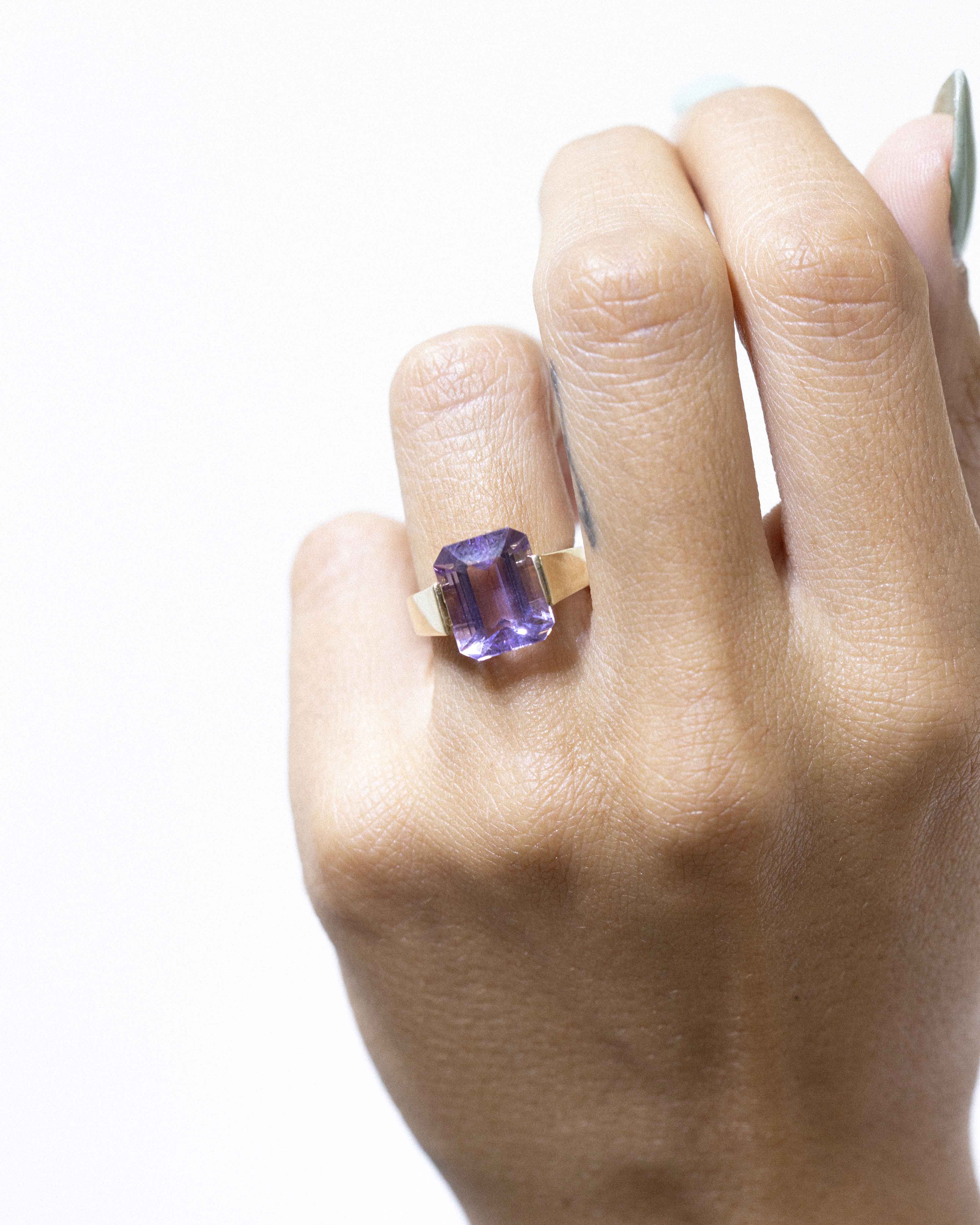 Anillo Cala d'hort amatista