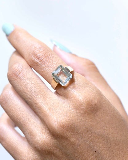 Cala d'hort green amethyst ring