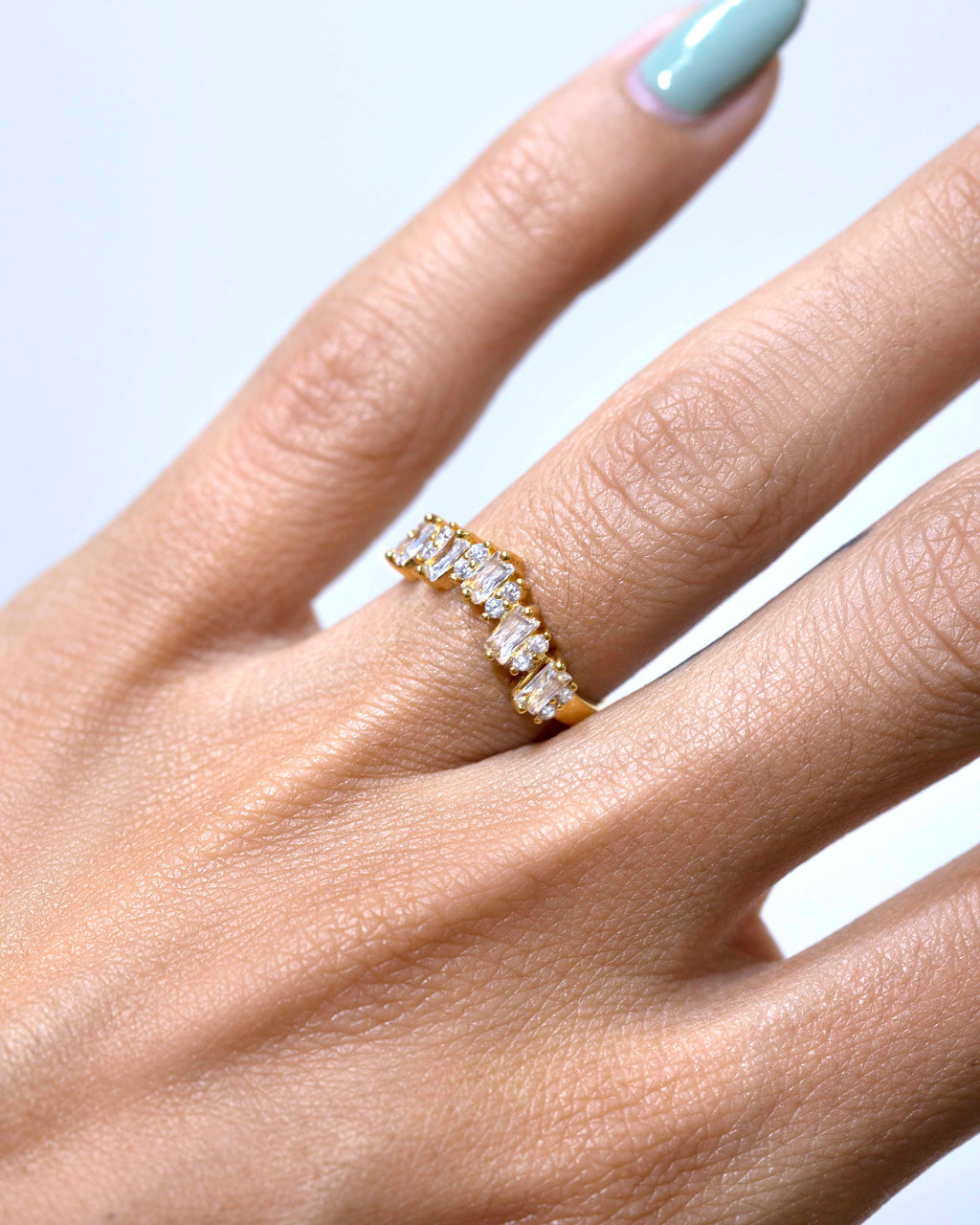 Anillo Nereida blanco
