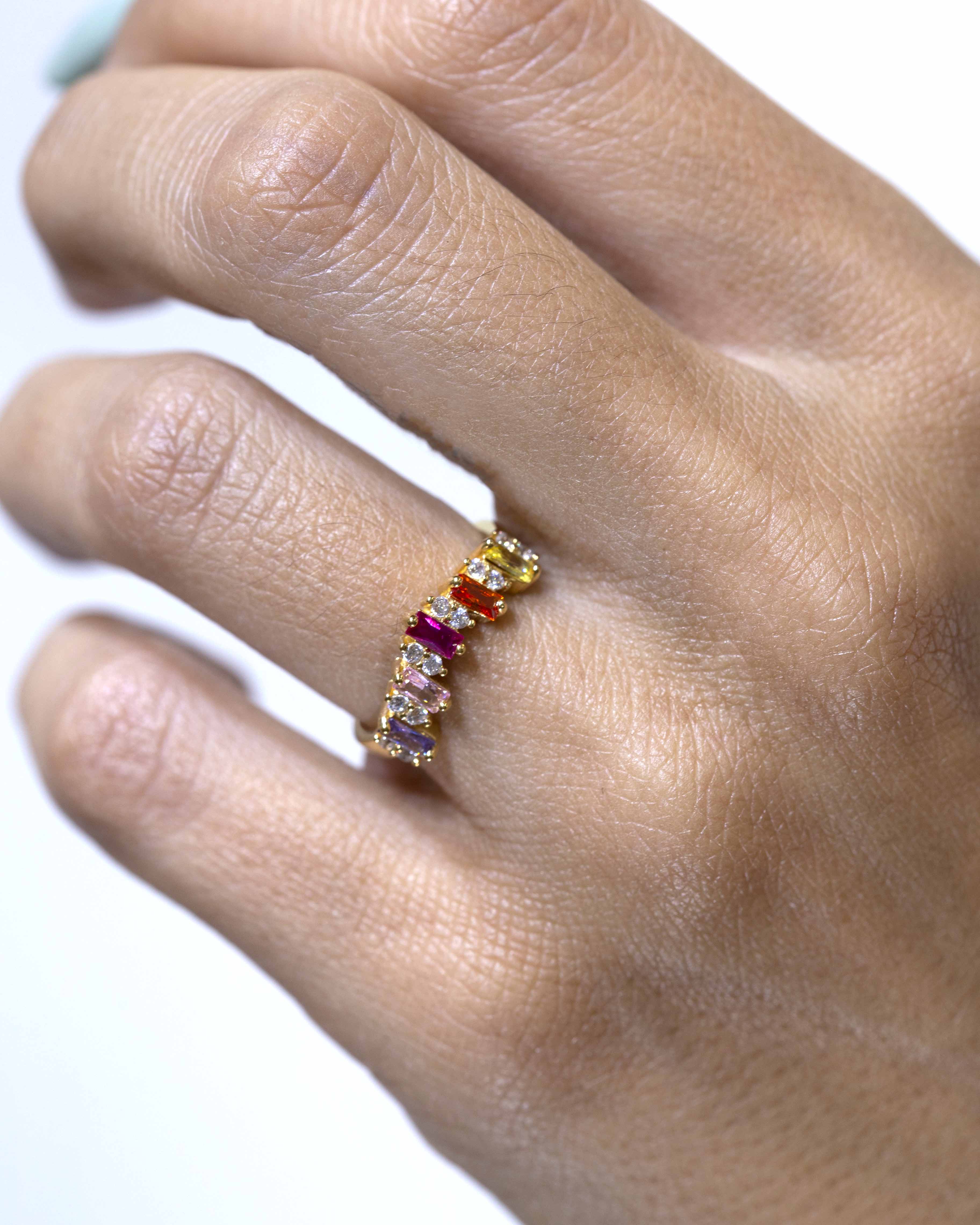 Anillo Nereida multicolor