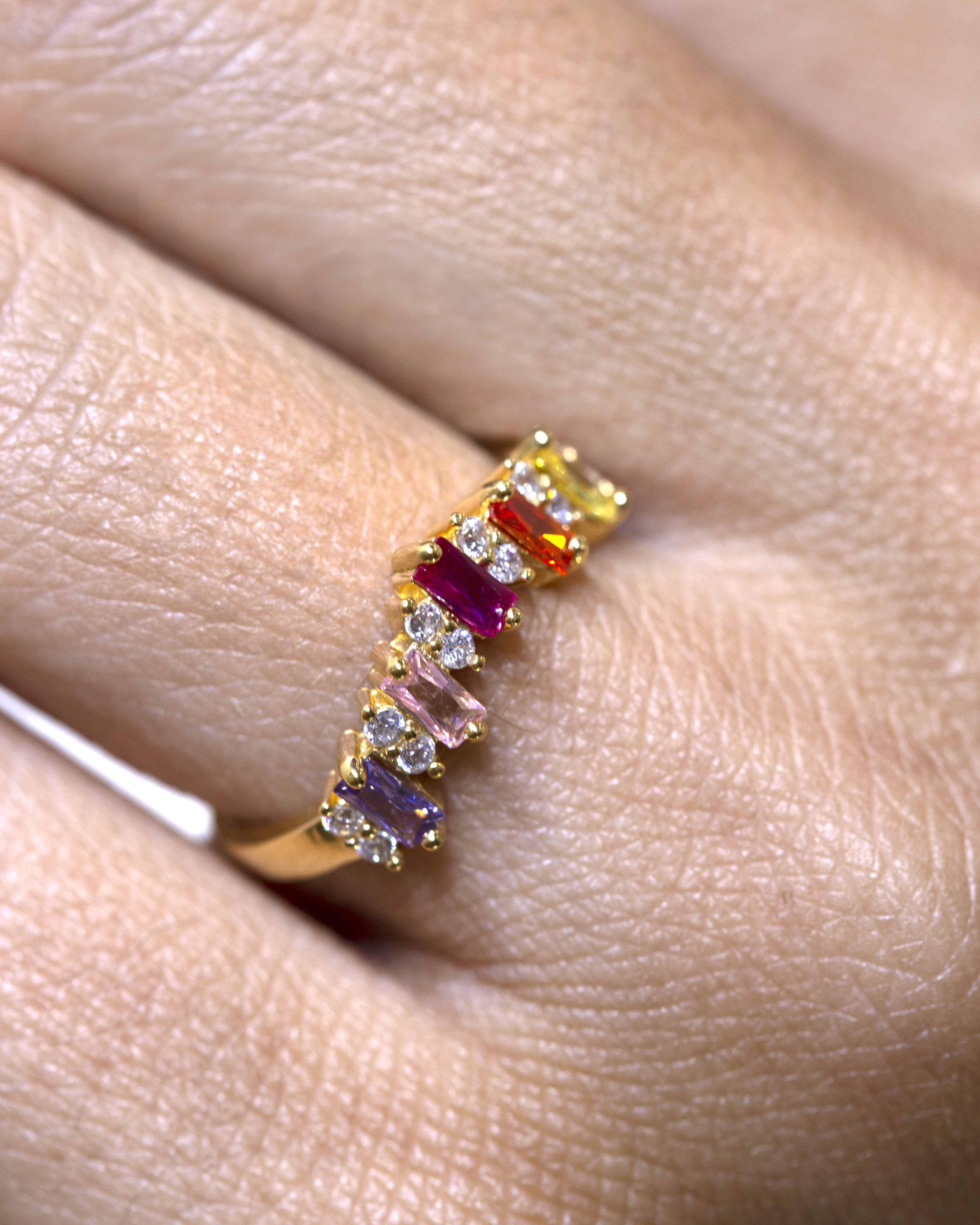 Anillo Nereida multicolor