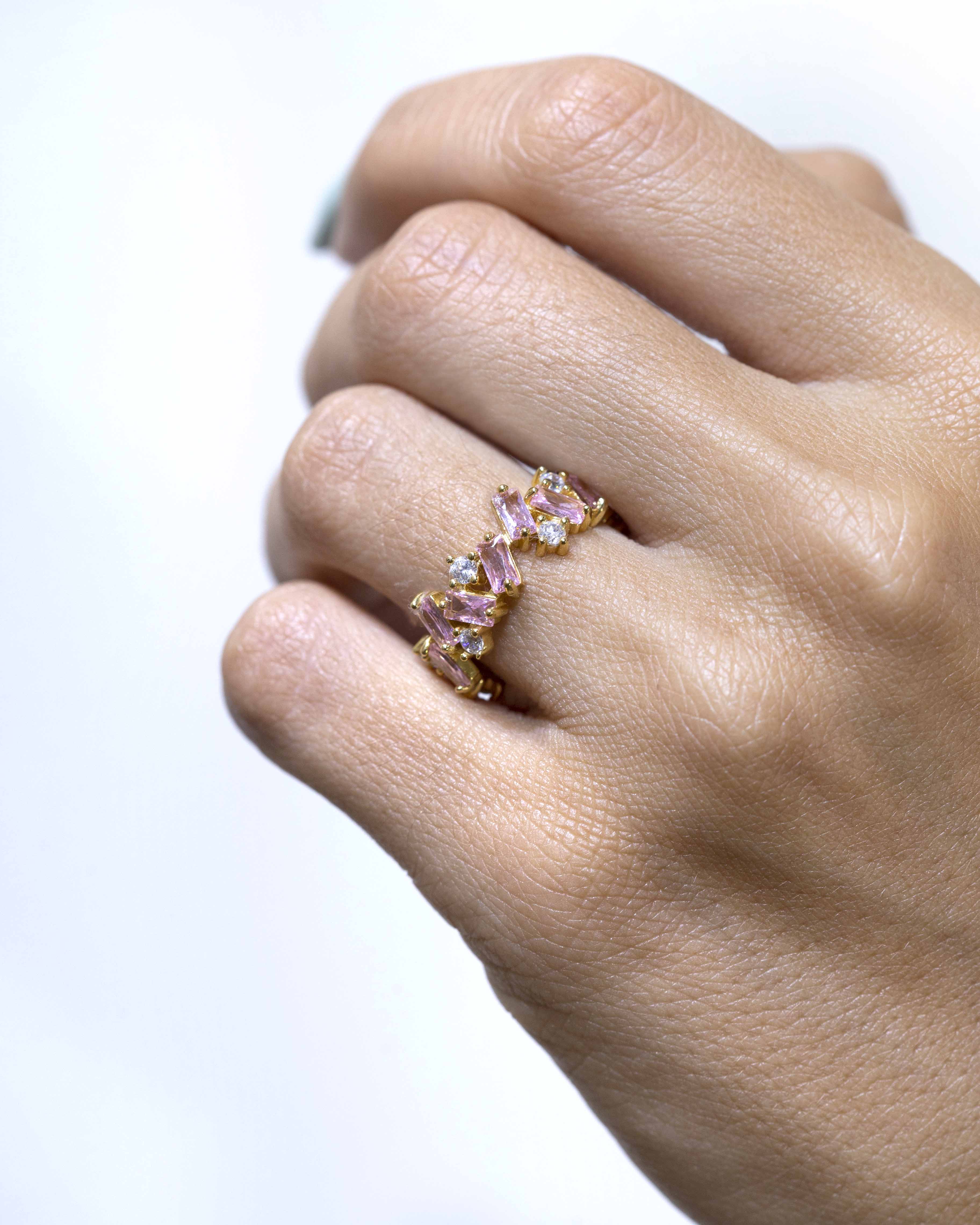 Anillo Tanit rosa