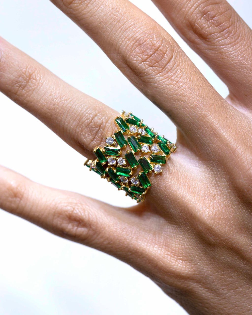 Anillo Tanit verde