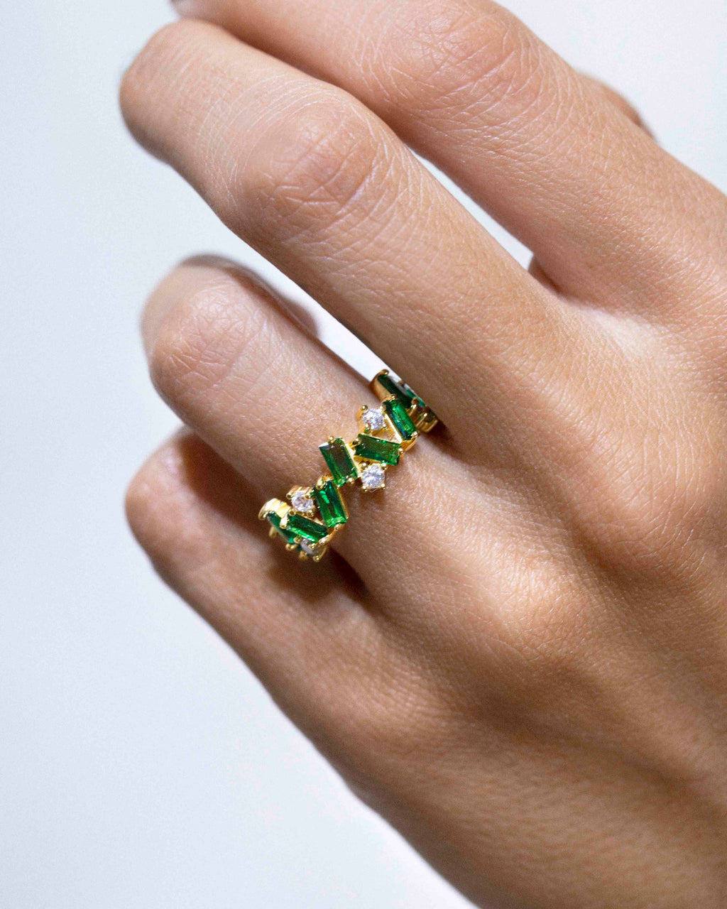 Anillo Tanit verde