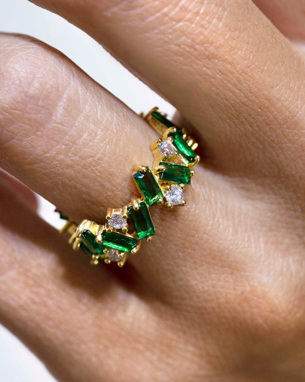 Anillo Tanit verde