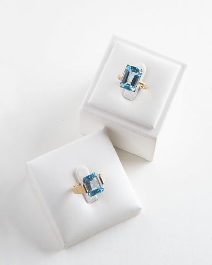 Ring Cala d'hort blue topaz