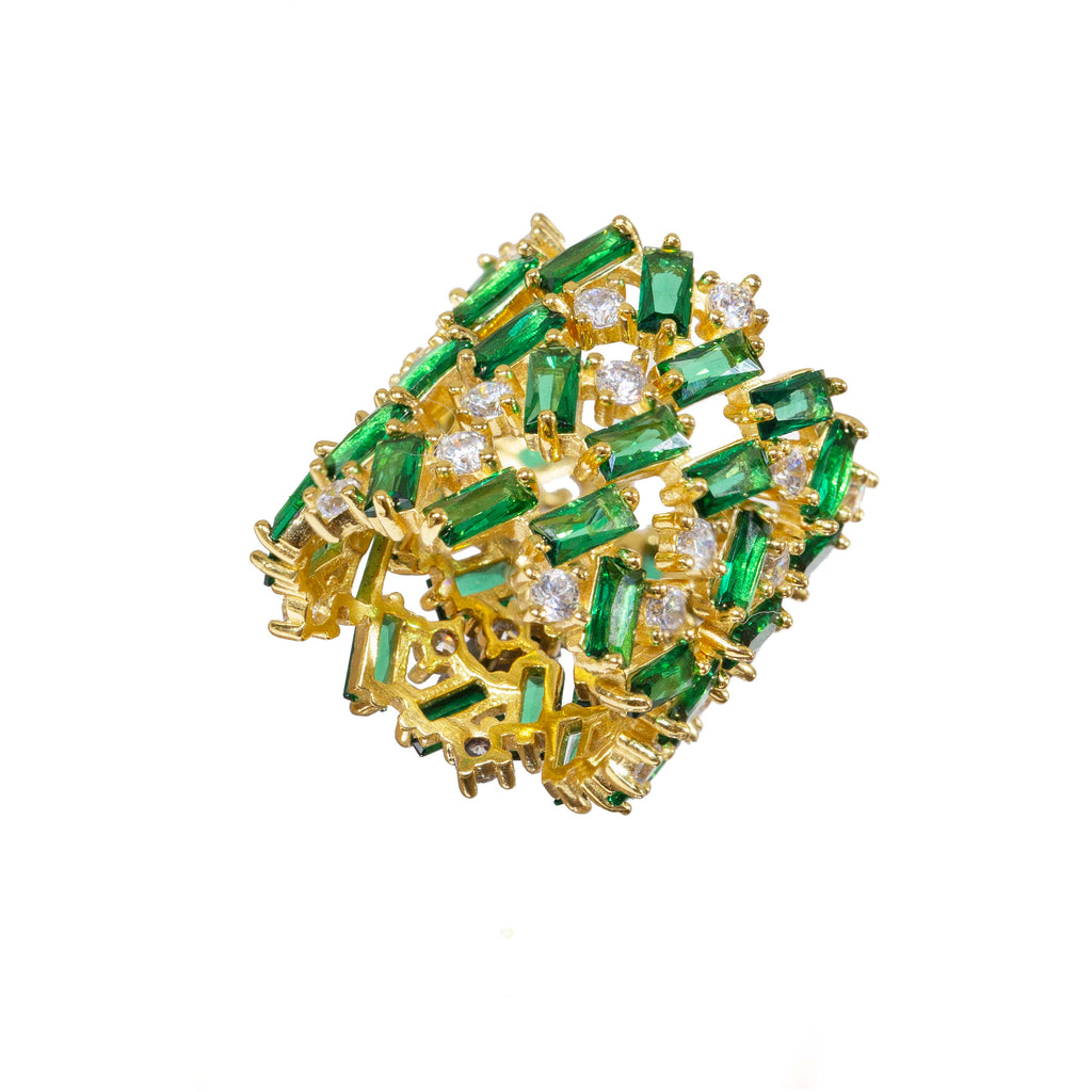 Anillo Tanit verde