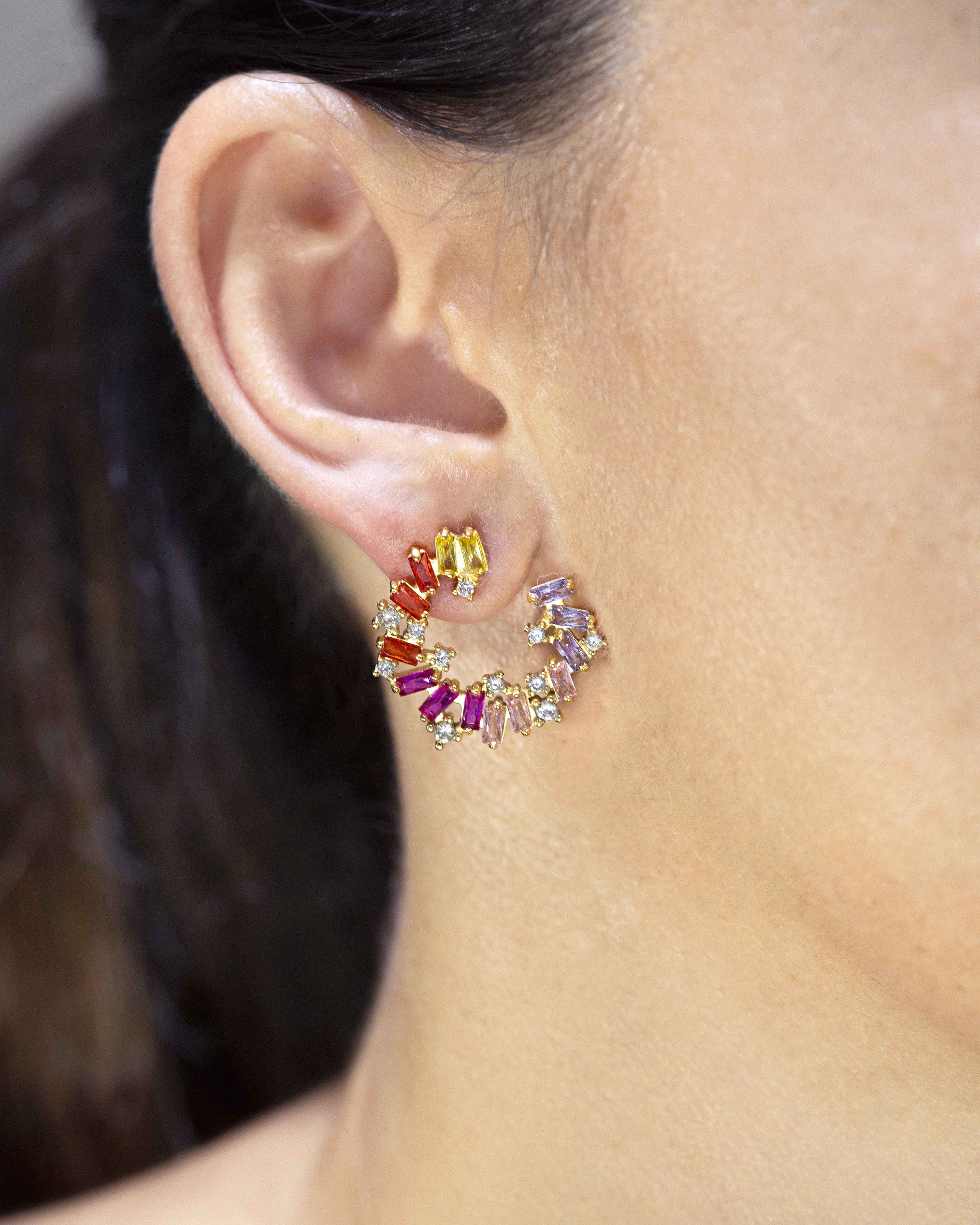 Pendientes Tanit multicolor
